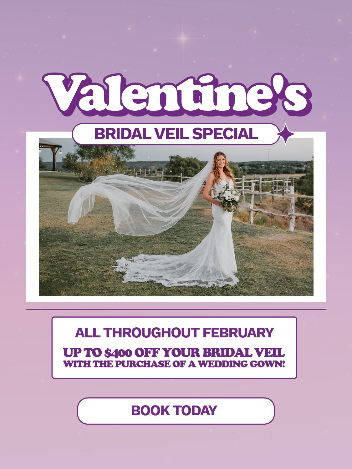 Say “Yes” to the Dress &amp; Save! Our Exclusive February Bridal Sale Is Here. Mobile Image